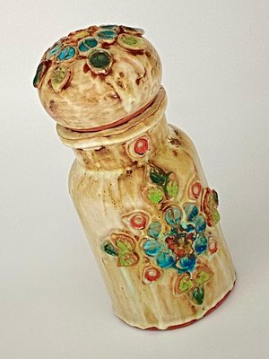 Ceramic Pot or Bottle in Brown, France, 1960-UR-1073170