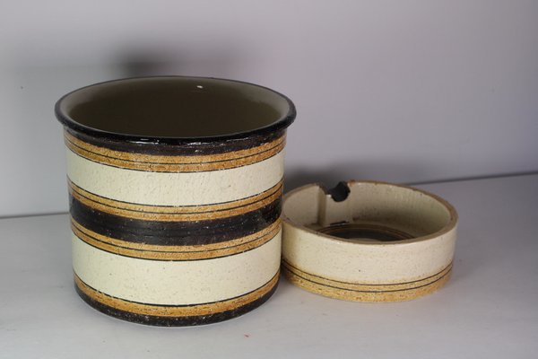 Ceramic Pots by Aldo Londi for Bitossi, Italy, 1970s, Set of 2-HFR-1792226