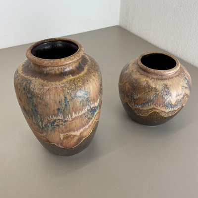 Ceramic Pottery Lava Vases from Dümler and Breiden, Germany, 1960s, Set of 2-QZ-1089673