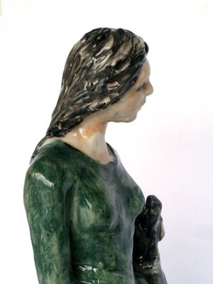 Ceramic Pottery Rossicone Figure Sculpture by Domenico Purificato-GKB-842332