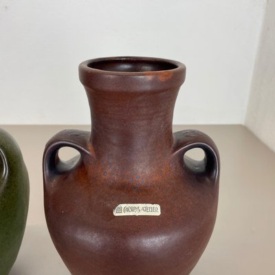 Ceramic Pottery Vases by Heinz Siery for Carstens Tönnieshof, Germany, 1970s, Set of 2-QZ-1448602