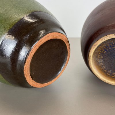 Ceramic Pottery Vases by Heinz Siery for Carstens Tönnieshof, Germany, 1970s, Set of 2-QZ-1448602