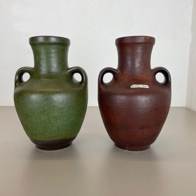 Ceramic Pottery Vases by Heinz Siery for Carstens Tönnieshof, Germany, 1970s, Set of 2-QZ-1448602