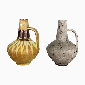 Ceramic Pottery Vases by Heinz Siery for Carstens Tönnieshof, Germany, 1970s, Set of 2-QZ-1105143