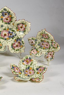 Ceramic Saucers and Serving Dishes from Ars Deruta, 1950s, Set of 8-RAQ-1188315