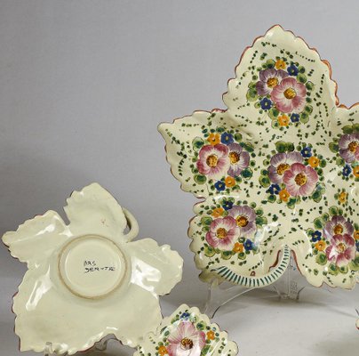 Ceramic Saucers and Serving Dishes from Ars Deruta, 1950s, Set of 8-RAQ-1188315