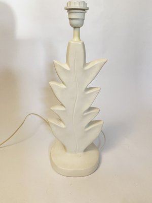 Ceramic Sculptural Leaf Table Lamp by Pierre Casenove for Lunéville in the style of Giacometti, France, 1990s-KWZ-2027568