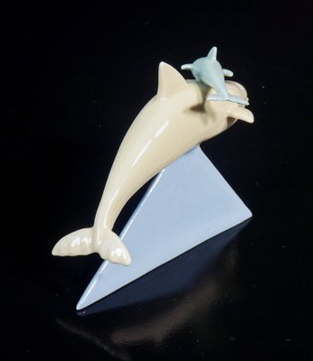 Ceramic Sculpture Dolphins by Valter Capodimonte-OJE-2024307