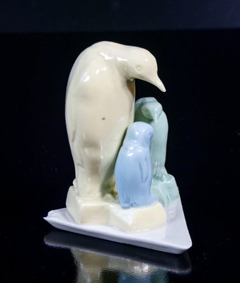 Ceramic Sculpture Penguins by Valter Capodimonte-OJE-2024306