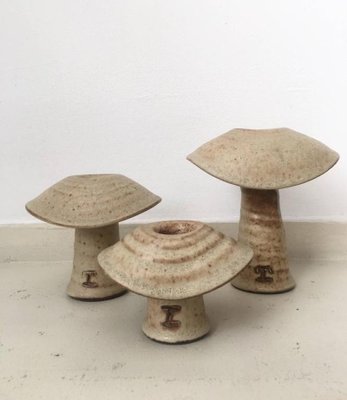 Ceramic Sculptures by Freek Berends, 1985, Set of 3-LL-1425258