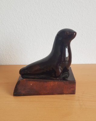 Ceramic Sealion Bookend-QDP-1306327