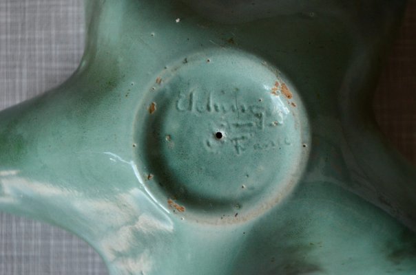 Ceramic Star Bowl by Elchinger, 1950s-AIU-1436141