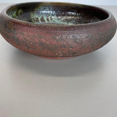 Ceramic Studio Pottery Bowl Shell Element by Gerhard Liebenthron, Germany, 1970s-QZ-1217701