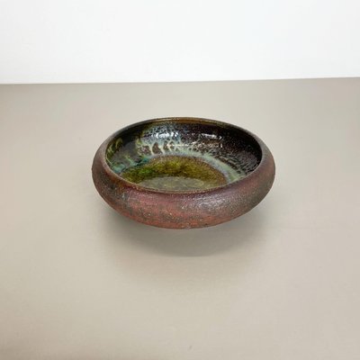 Ceramic Studio Pottery Bowl Shell Element by Gerhard Liebenthron, Germany, 1970s-QZ-1217701