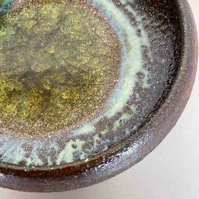 Ceramic Studio Pottery Bowl Shell Element by Gerhard Liebenthron, Germany, 1970s-QZ-1217701