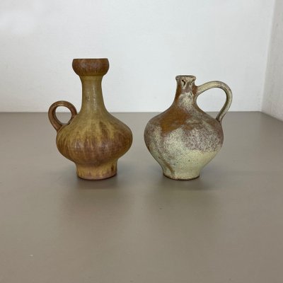 Ceramic Studio Pottery Vase from Hartwig Heyne Ceramics, Germany, 1970s, Set of 2-QZ-1175986