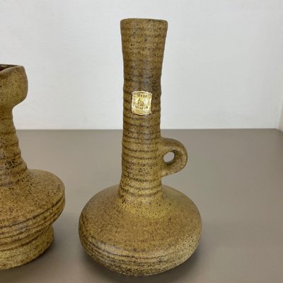 Ceramic Studio Pottery Vases attributed to Vest Keramiek, Netherlands, 1970s, Set of 2-QZ-1454382