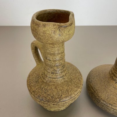 Ceramic Studio Pottery Vases attributed to Vest Keramiek, Netherlands, 1970s, Set of 2-QZ-1454382