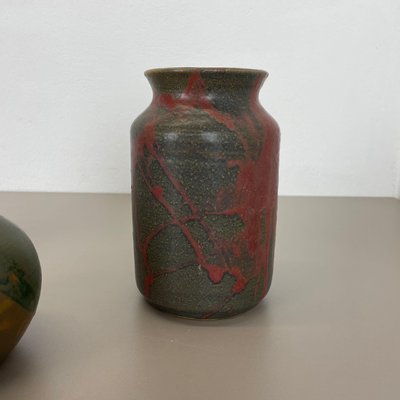 Ceramic Studio Pottery Vases by Elmar & Elke Kubicek, Germany, 1970s, Set of 3-QZ-1109908