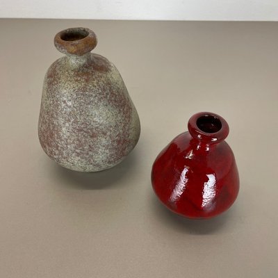 Ceramic Studio Pottery Vases from Hartwig Heyne, Germany, 1970s, Set of 2-QZ-1265064