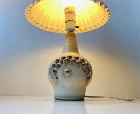 Ceramic Table Lamp with Spikes by Einar Johansen for Søholm, 1960s-LCR-899960