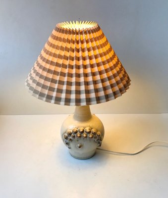 Ceramic Table Lamp with Spikes by Einar Johansen for Søholm, 1960s-LCR-899960