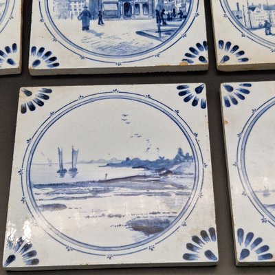 Ceramic Tiles from Villeroy & Boch, 1900s, Set of 7-WK-1718650