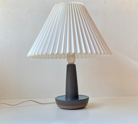 Ceramic Turquoise Table Lamp by Einar Johansen for Søholm, 1960s-LCR-1010622