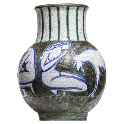 Ceramic Vase by Edouard Cazaux, 1950s-YU-1010765