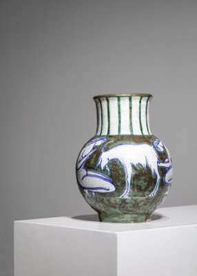 Ceramic Vase by Edouard Cazaux, 1950s-YU-1010765