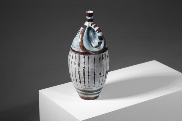 Ceramic Vase by Franco Cardinali for Vallauris, 1950s-YU-1173789