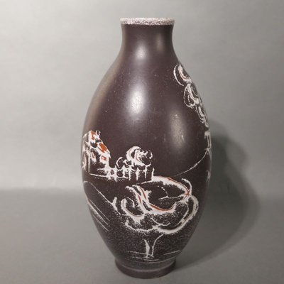 Ceramic Vase by Fridgart Glatzle for Karlsruher Majolika, 1950s-WK-717432