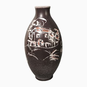 Ceramic Vase by Fridgart Glatzle for Karlsruher Majolika, 1950s-WK-717432