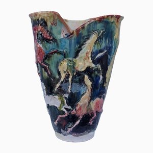 Ceramic Vase by N. Ciavardones-QLH-1142535