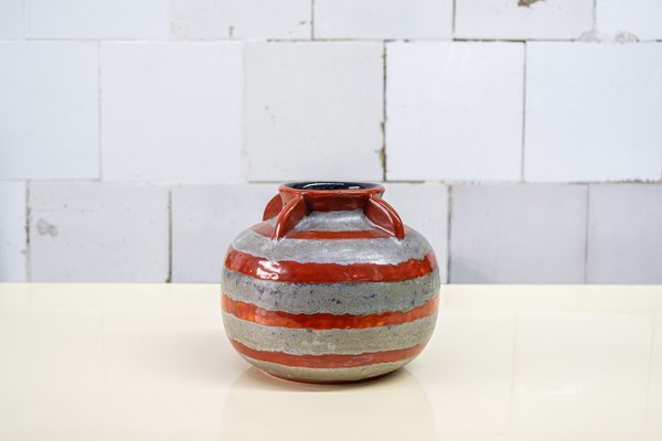 Ceramic Vase from La Fiamma, Albisola, 1940s-VCV-1801980