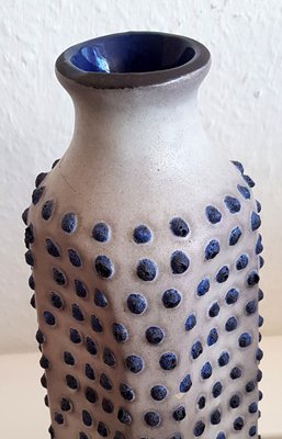 Ceramic Vase with Blue Interior Glaze, 1960s-QDP-829748