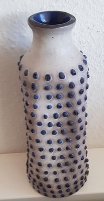 Ceramic Vase with Blue Interior Glaze, 1960s-QDP-829748