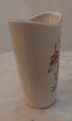 Ceramic Vase with Mediterranean Scene by Hans Welling for Ruscha, 1950s-HPX-787212