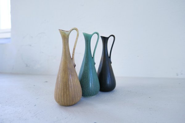 Ceramic Vases attributed to Gunnar Nylund for Rörstrand, Sweden, 1950s, Set of 3-UYK-1419065