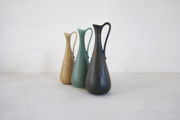 Ceramic Vases attributed to Gunnar Nylund for Rörstrand, Sweden, 1950s, Set of 3-UYK-1419065