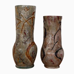 Ceramic Vases by Carlo Zauli, Italy, 1950s, Set of 2-CC-1820736