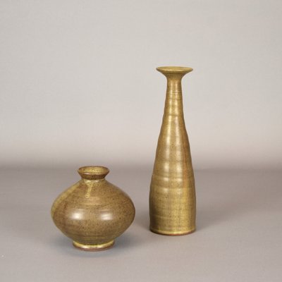 Ceramic Vases by Eva Strömberg for Upsala Ekeby, Set of 2-AOU-1764444