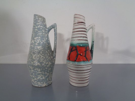 Ceramic Vases from Heinz Siery for Scheurich, 1950s, Set of 2-RDW-754720