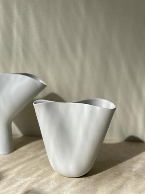 Ceramic Veckla Vases by Stig Lindberg for Gustavsberg, 1950s, Set of 2-ARN-1009098