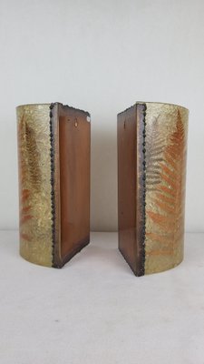 Ceramic Wall Lights from Accolay, 1960s, Set of 2-XYB-2029062