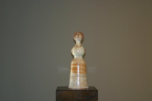 Ceramic Woman Statuette-TEP-1234610