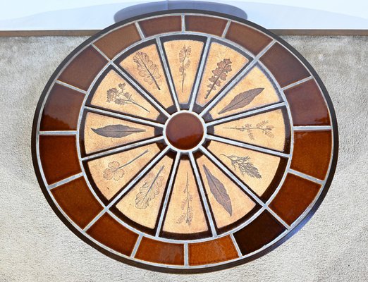 Ceramics and Sandstone Coffee Table from Vallauris, 1960s-RVK-1744078