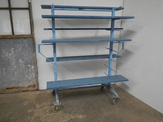 Ceramist's Display Shelf with Wheels, 1950s-WWQ-975834