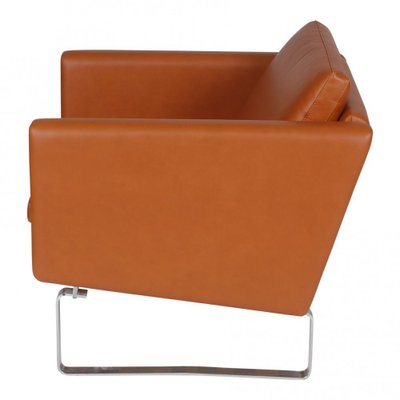 Ch-101 Armchair with Walnut Aniline Leather by Hans J. Wegner for Carl Hansen & Søn-MTD-1400443