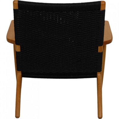 Ch-25 Lounge Chair with Black Paper Cord by Hans Wegner-MTD-2017031